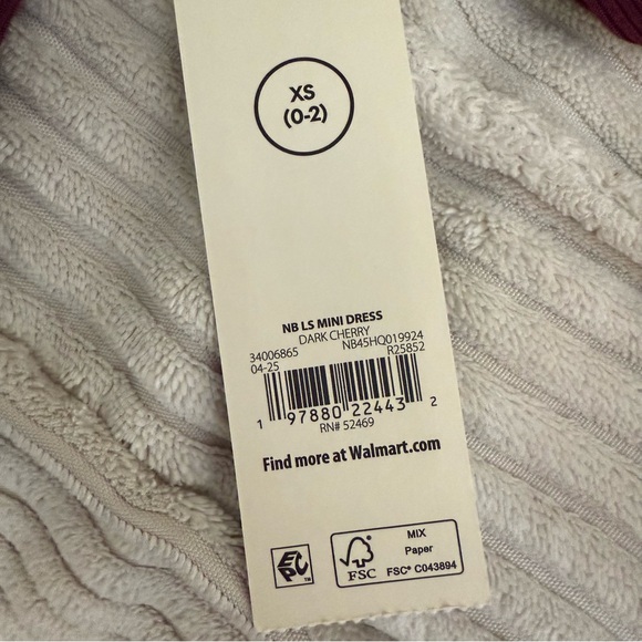 No Boundaries Dark Cherry Long Sleeve Dress - Picture 6 of 7